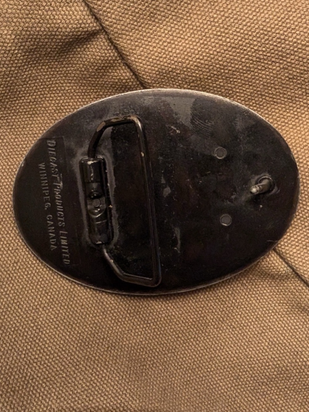 RARE 1980s Vintage Heritage Park Belt Buckle Diecast Made In Canada Alberta - Picture 7 of 7